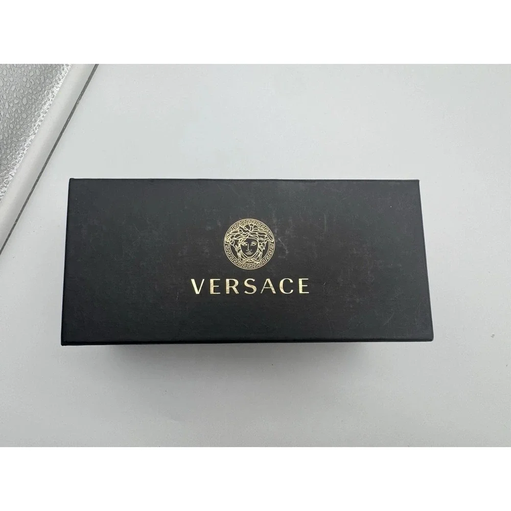 Versace MOD 2206 Shield Sunglasses Gunmetal Metal Frame Grey Lens 72-05‎ 130 New